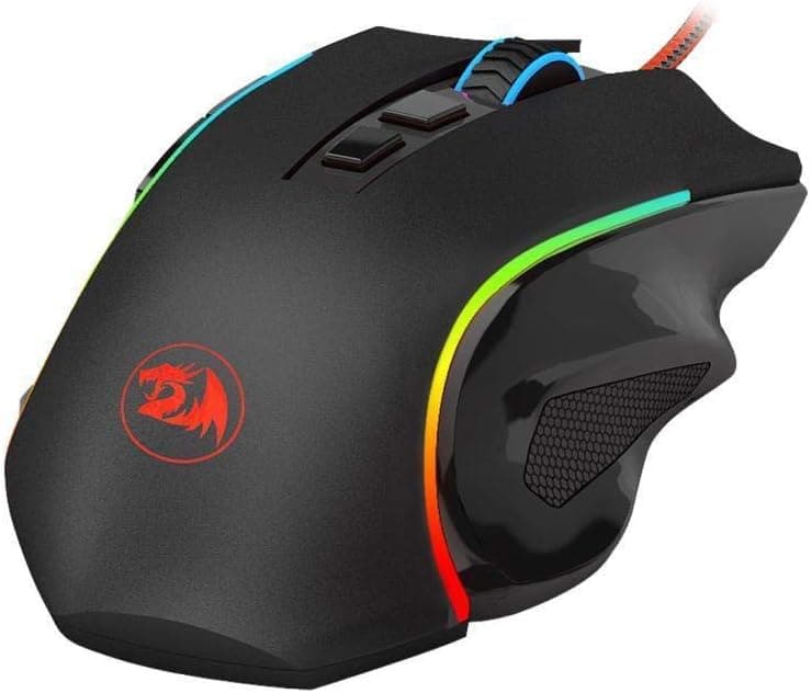 Mouse Gamer Redragon Griffin Preto RGB 7200 DPI